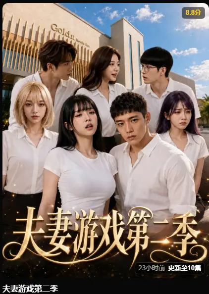夫妻游戏第二季完整版高清在线播放-AI黄果短剧《夫妻游戏第二季》5对夫妻庄园选择百万奖金试探人性-无广告免费观看全集